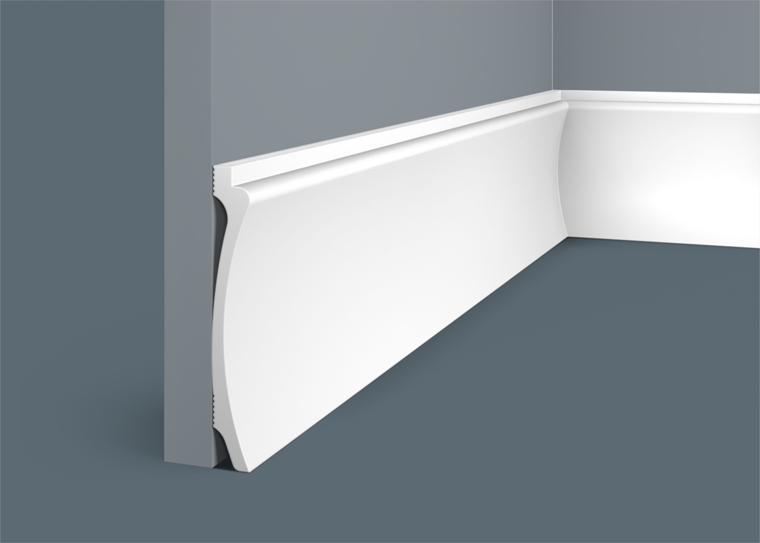 Плинтус под покраску Cosca Decor Экополимер PX046 2000×112×15