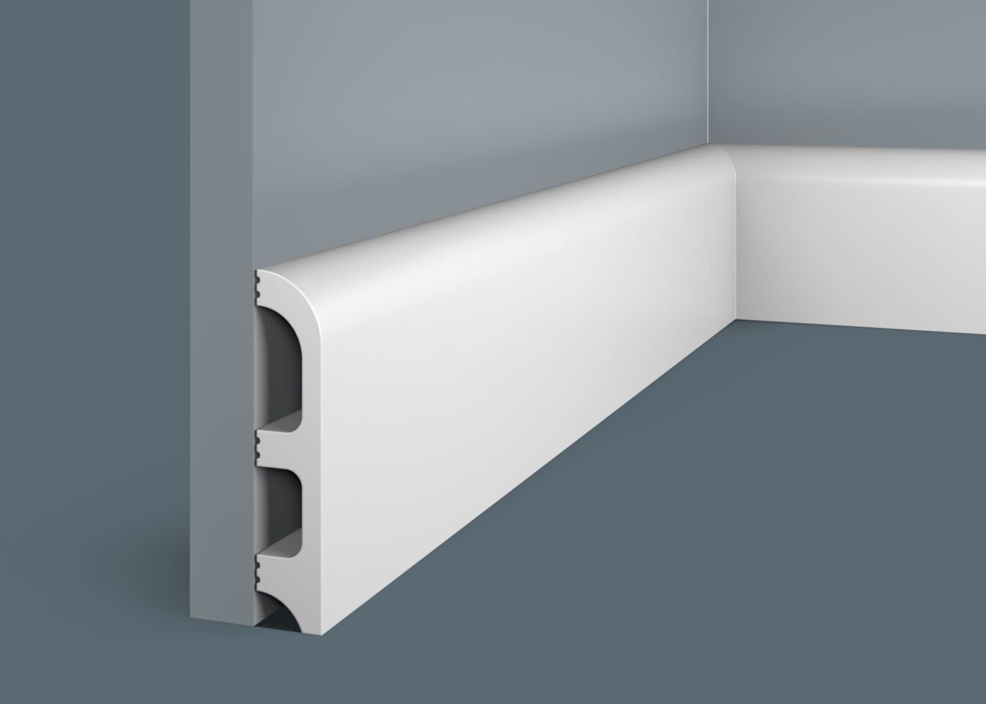 Плинтус под покраску Cosca Decor Экополимер PX014 2000×99×20