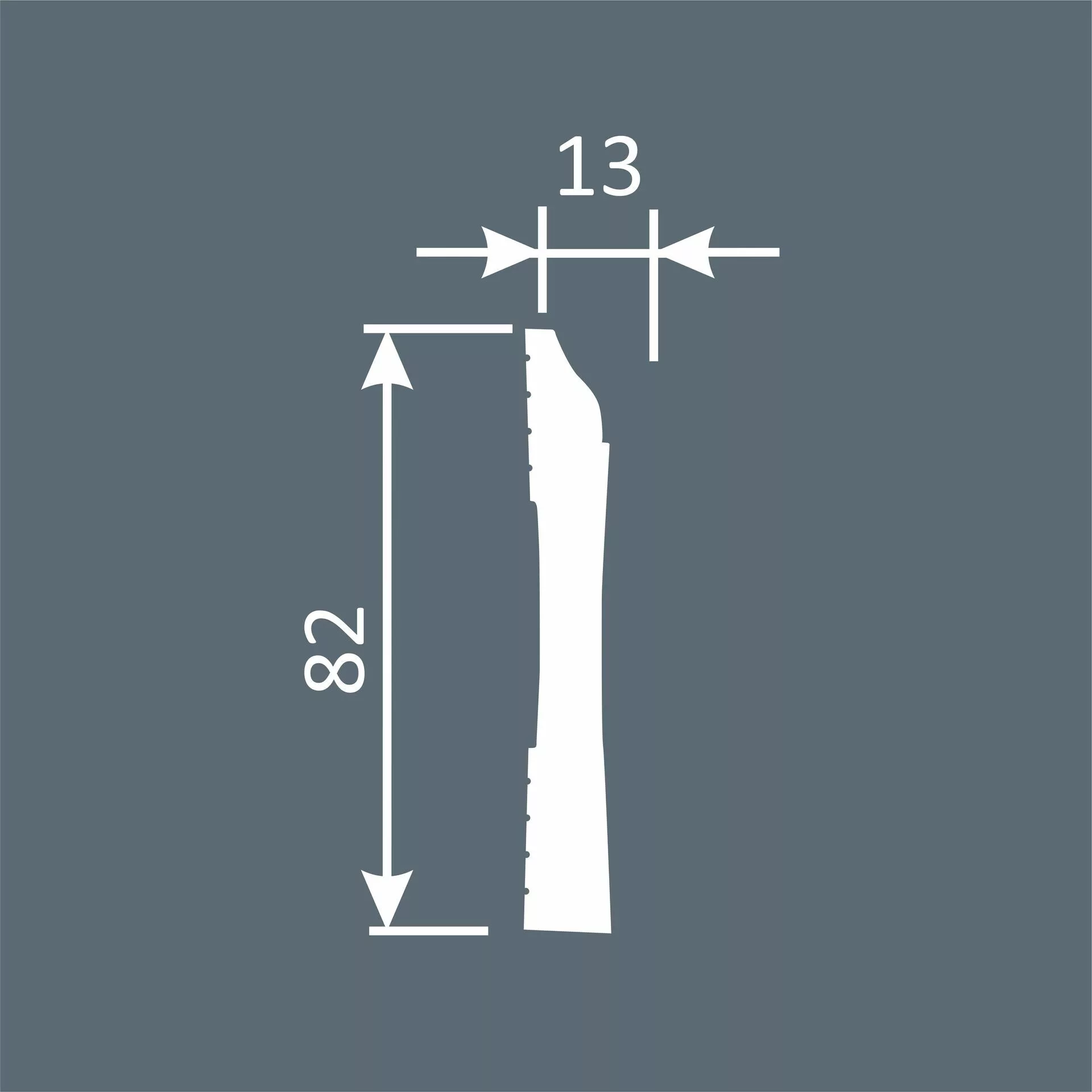 Плинтус под покраску Cosca Decor Экополимер PX030 2000×82×13 фото в интерьере