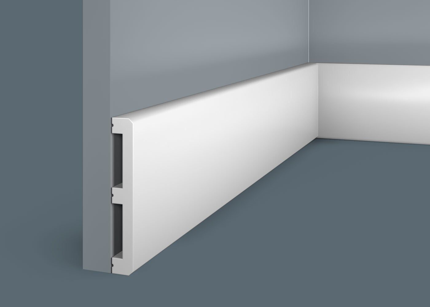 Плинтус под покраску Cosca Decor Экополимер PX012 2000×99×15