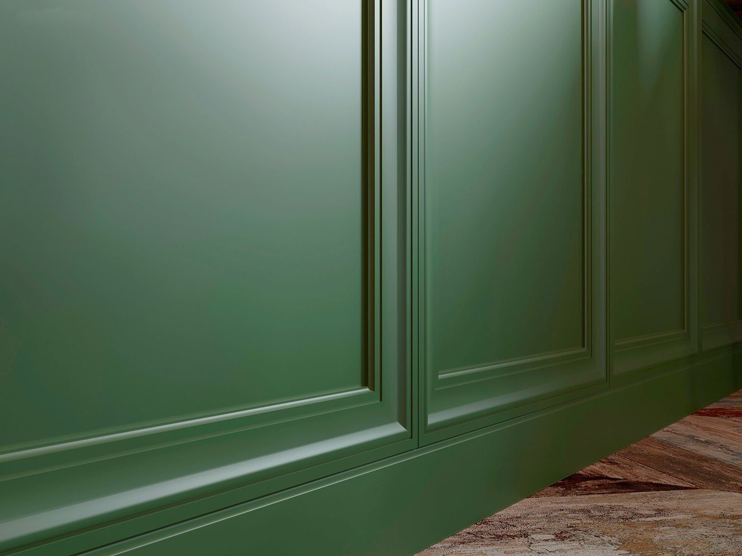 Плинтус под покраску Cosca Decor Экополимер PX022 2000×100×22 фото в интерьере