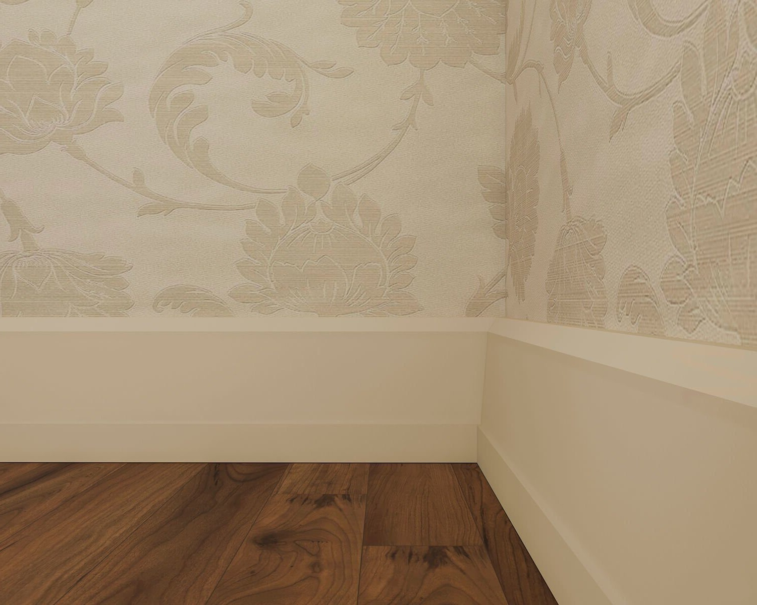 Плинтус под покраску Cosca Decor Экополимер PX023 2000×90×20 фото в интерьере