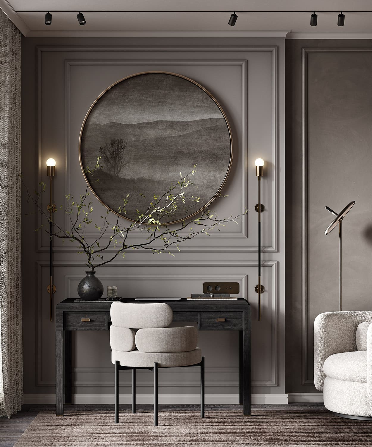 Плинтус под покраску Cosca Decor Экополимер PX029 2000×70×19 фото в интерьере