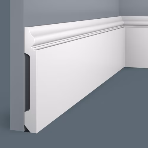 Плинтус под покраску Cosca Decor Экополимер PX006 2000×138×18