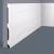 Плинтус под покраску Cosca Decor Экополимер PX044 2000×185×16