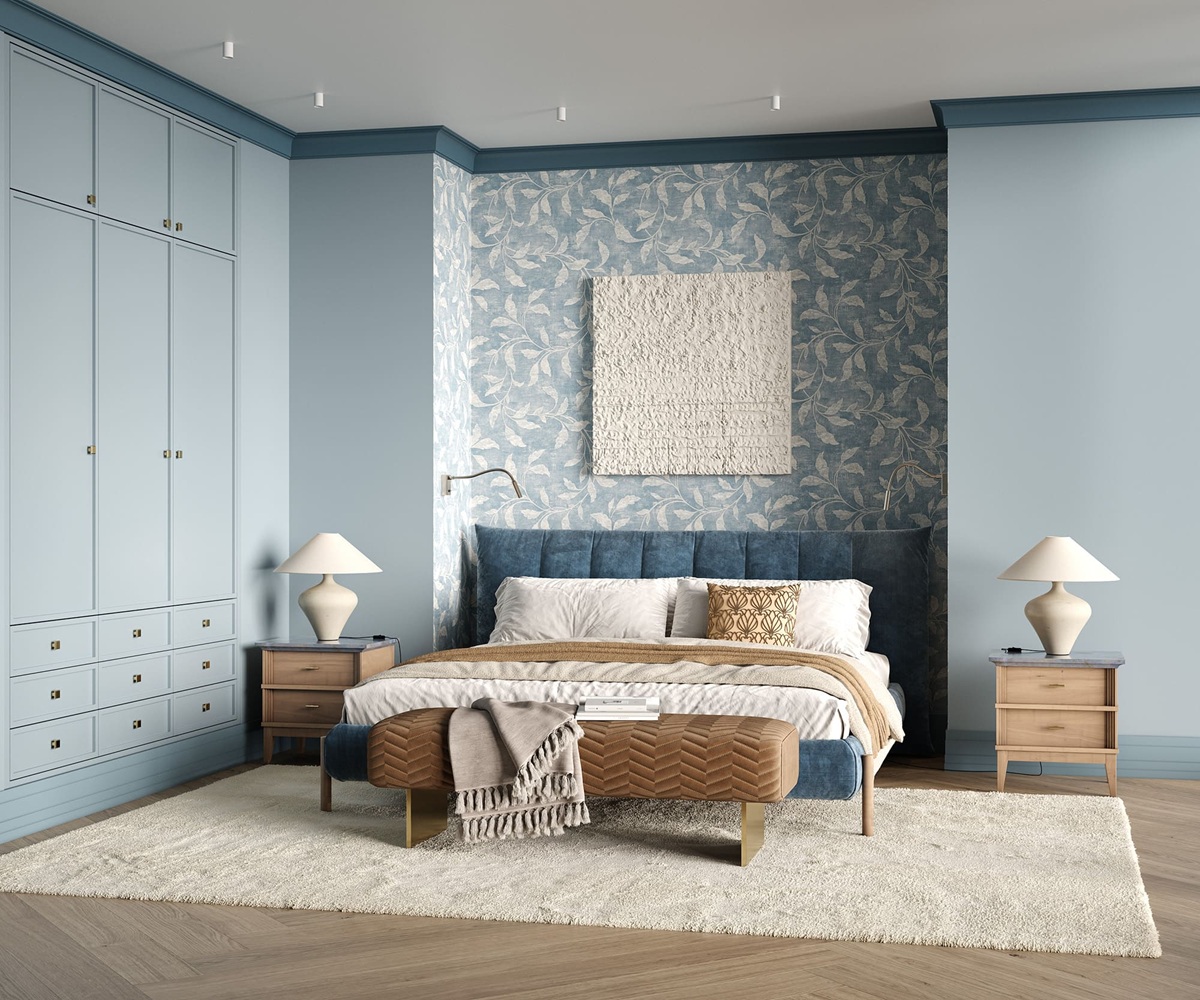 Плинтус под покраску Cosca Decor Экополимер PX044 2000×185×16 фото в интерьере