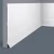 Плинтус под покраску Cosca Decor Экополимер PX036 2000×184×16