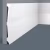 Плинтус под покраску Cosca Decor Экополимер PX039 2000×185×16