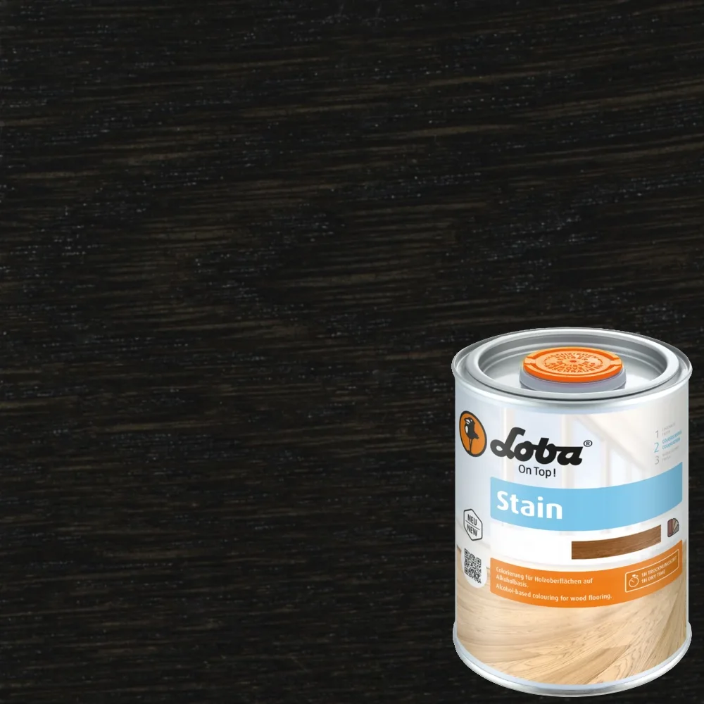 Морилка для дерева Loba Stain 11525 цвет 900005 Ebony Эбеновое Дерево 0,1 л