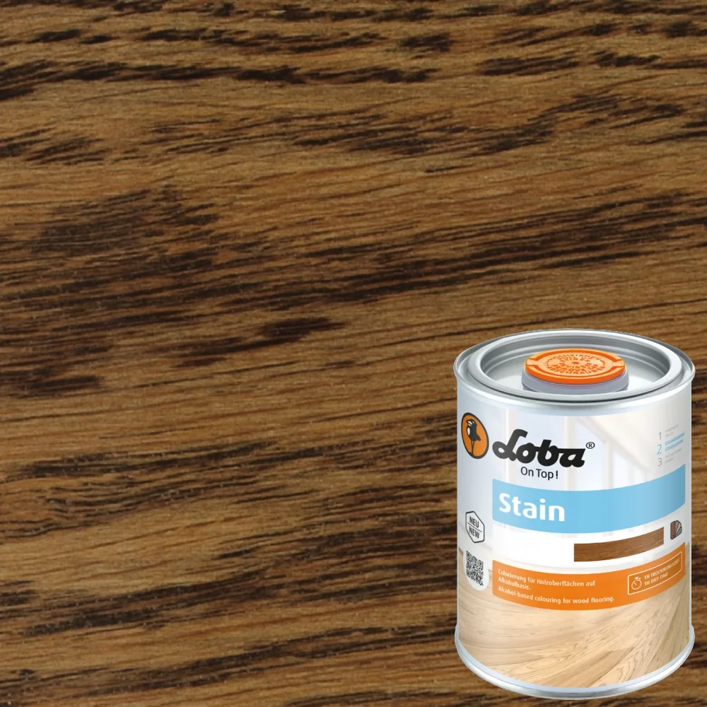 Морилка для дерева Loba Stain 11525 цвет 800196 Medium Brown Средне-коричневый 0,1 л