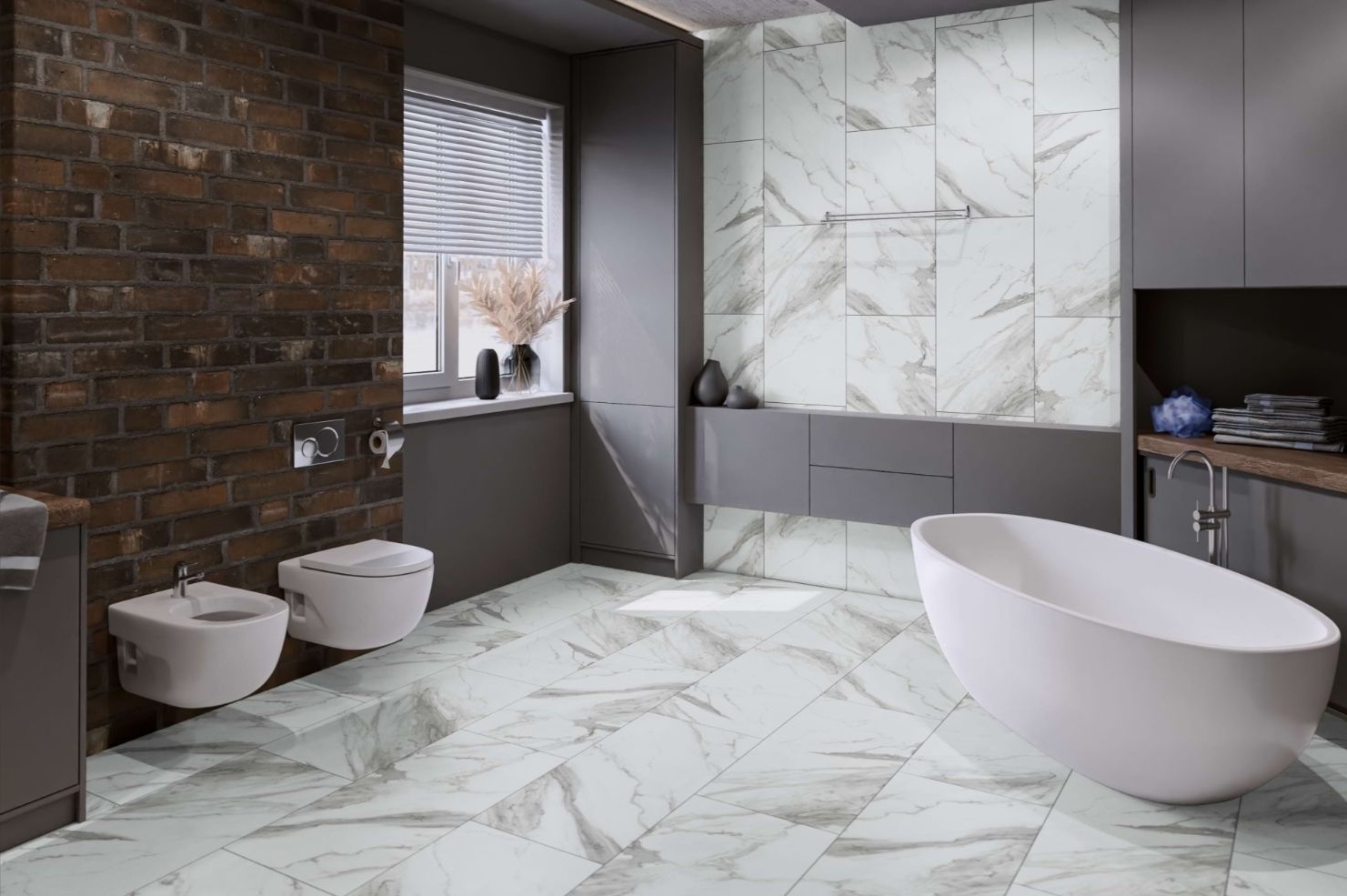 Кварцвиниловая плитка Damy Floor клеевая Ascent LVT Эверест Everest 124-1-LVT 912,4×455,2×2,5 фото в интерьере