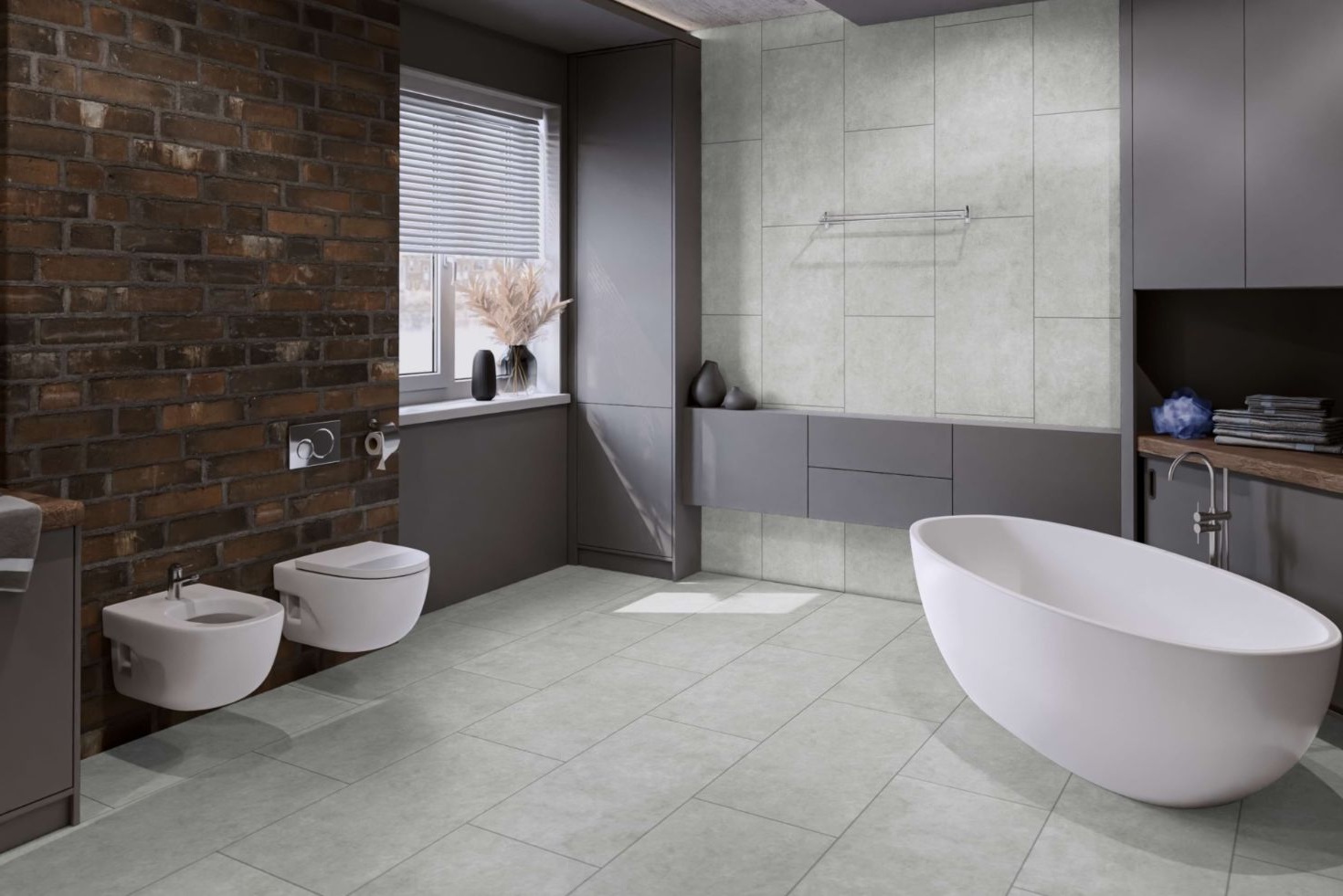 Кварцвиниловая плитка Damy Floor клеевая Ascent LVT Броуд-Пик Broad Peak 125-2-LVT 912,4×455,2×2,5 фото в интерьере