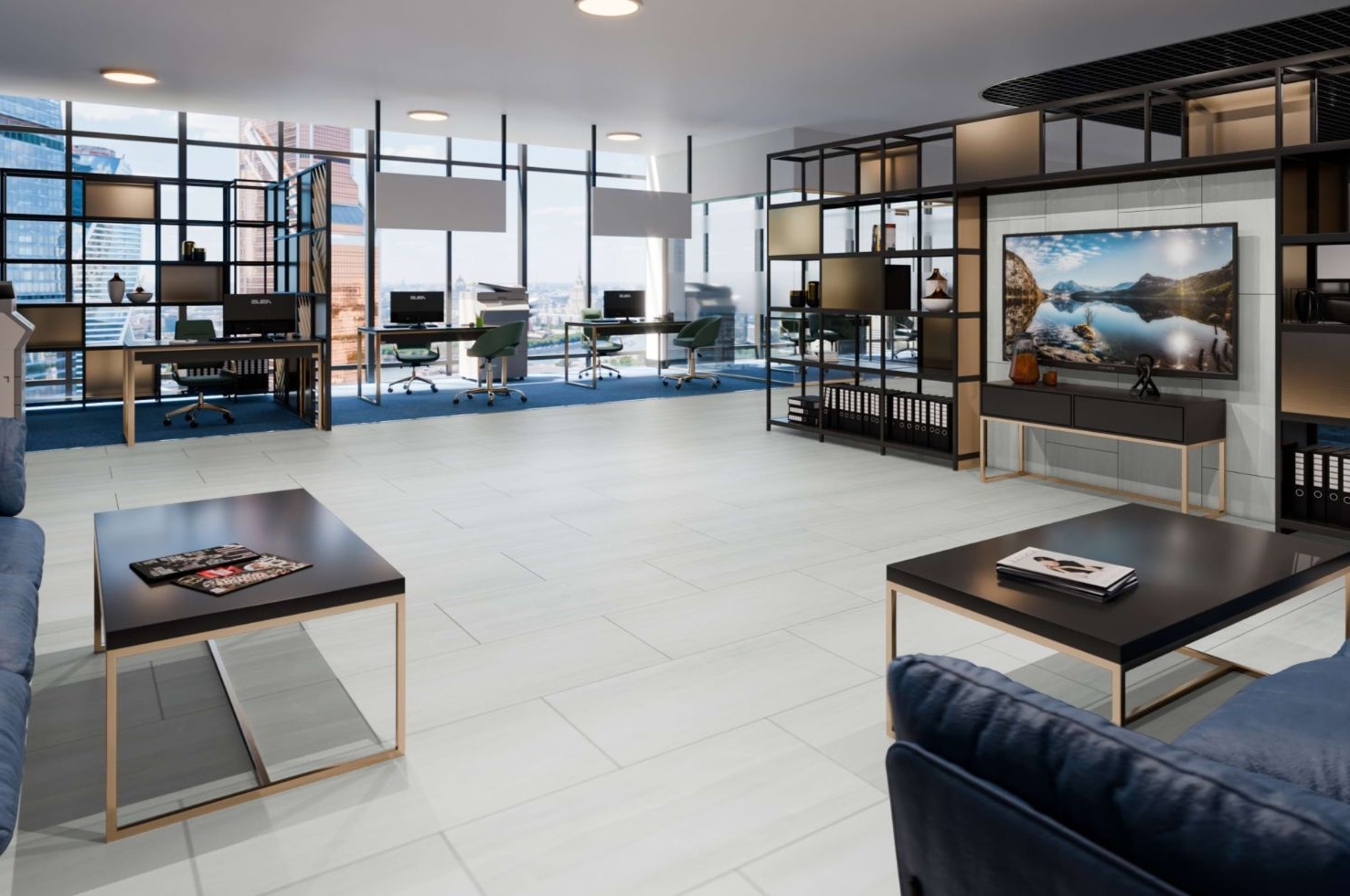 Кварцвиниловая плитка Damy Floor клеевая Ascent LVT Кайлас Kailash CDM271-03-LVT 912,4×455,2×2,5 фото в интерьере