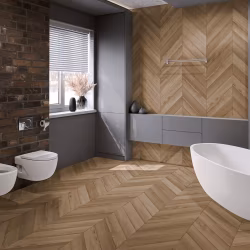 Кварцвиниловая плитка Damy Floor клеевая Chevron LVT Лувр DF04-Ch-LVT французская елка 600×127×2,5