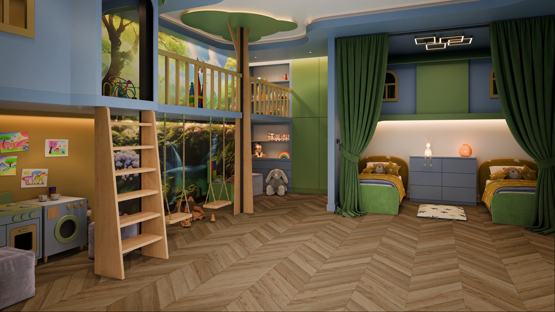 Кварцвиниловая плитка Damy Floor клеевая Chevron LVT Лувр Louvre DF04-Ch-LVT французская елка 600×127×2,5 фото в интерьере