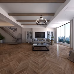Кварцвиниловая плитка Damy Floor клеевая Chevron LVT Шайо DF07-Ch-LVT французская елка 600×127×2,5