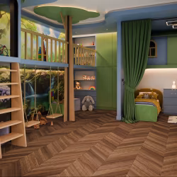 Кварцвиниловая плитка Damy Floor клеевая Chevron LVT Шайо DF07-Ch-LVT французская елка 600×127×2,5