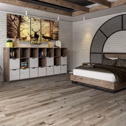 Кварцвиниловая плитка Damy Floor клеевая Family LVT Дуб Лофт 1508-1-LVT 1227×187×2,5