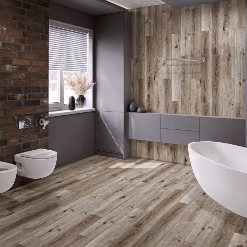 Кварцвиниловая плитка Damy Floor клеевая Family LVT Дуб Лофт 1508-1-LVT 1227×187×2,5