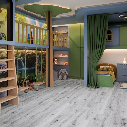 Кварцвиниловая плитка Damy Floor клеевая Family LVT Дуб Альпийский 1536-2-LVT 1227×187×2,5