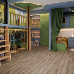 Кварцвиниловая плитка Damy Floor клеевая Family LVT Дуб Имбирный 248-8-LVT 1227×187×2,5