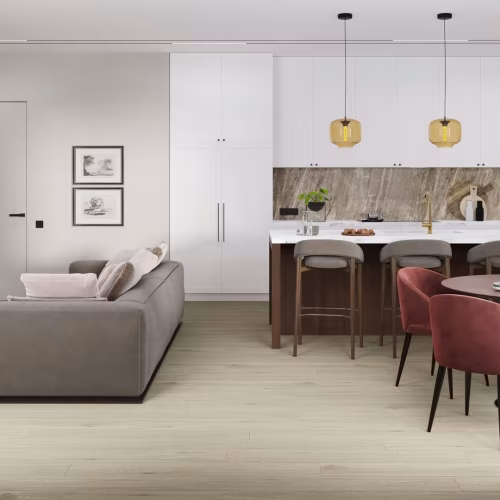 Кварцвиниловая плитка Damy Floor клеевая Family LVT Дуб Светлый TCM285-15-LVT 1227×187×2,5