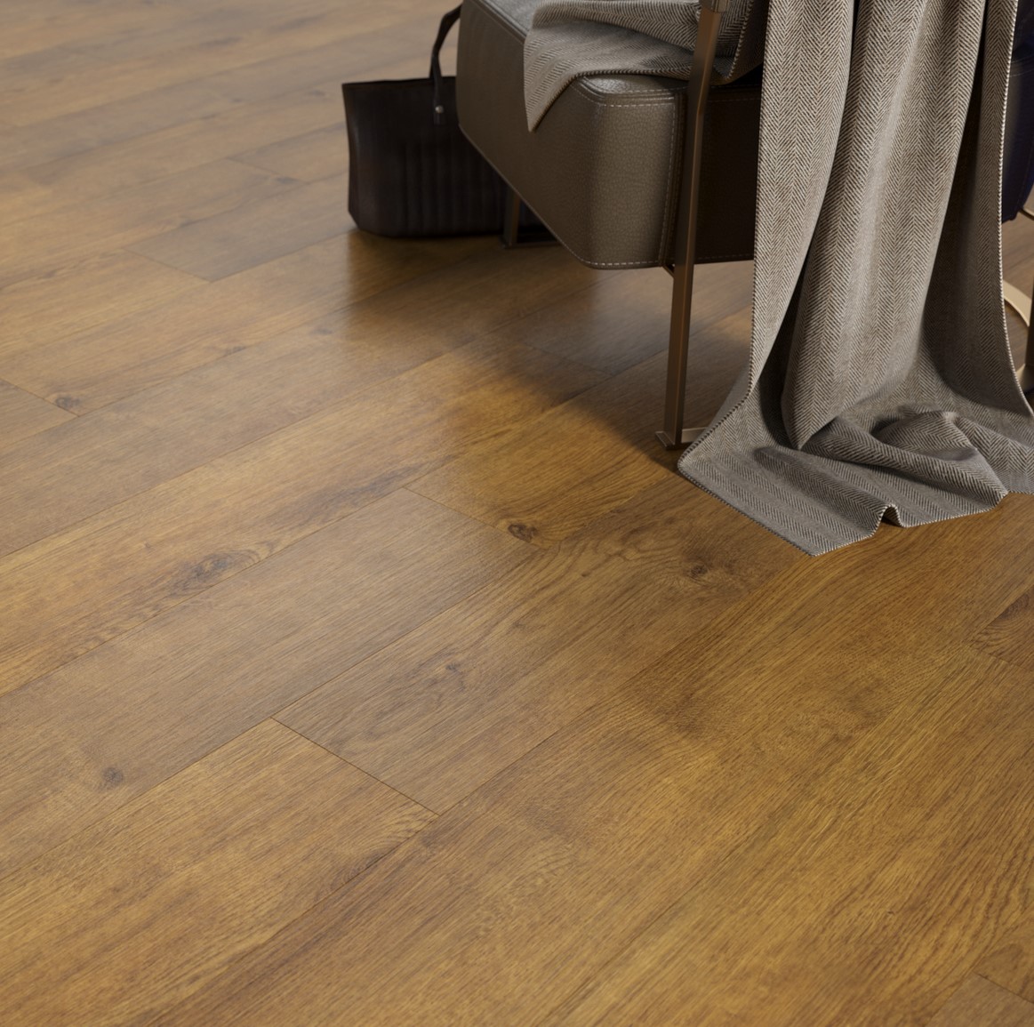 Кварцвиниловая плитка FineFloor замковая Rich Дуб Сария FF-1999 1316×191×4,5 фото в интерьере