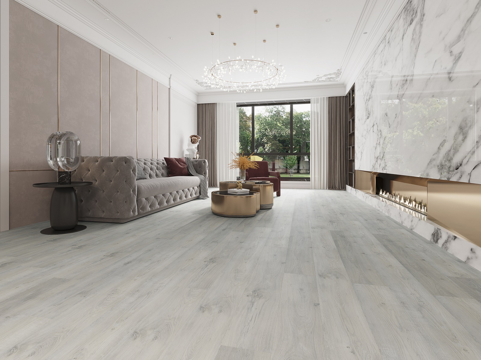 Кварцвиниловый SPC ламинат Evofloor Life Click Дуб Таити Oak Tahiti S043-4.2 1220×184×4,2 фото в интерьере