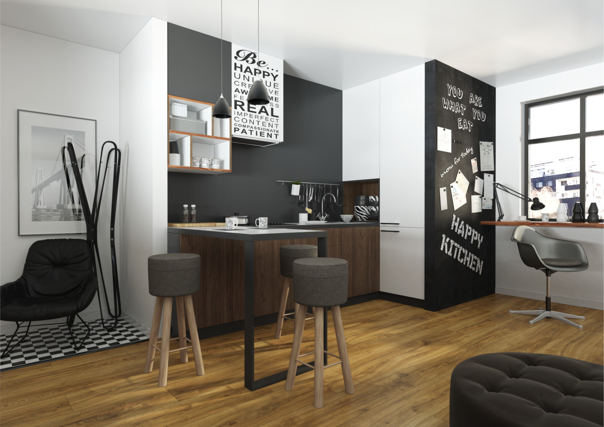 Ламинат Kronopol Aurum Movie Aqua Дуб Камеди Comedy Oak D40354 1380×242×8 фото в интерьере