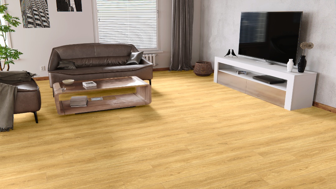 Ламинат Kronopol Aurum Volo Aqua Дуб Альбатрос Albatros Oak D40334 1380×191×8 фото в интерьере