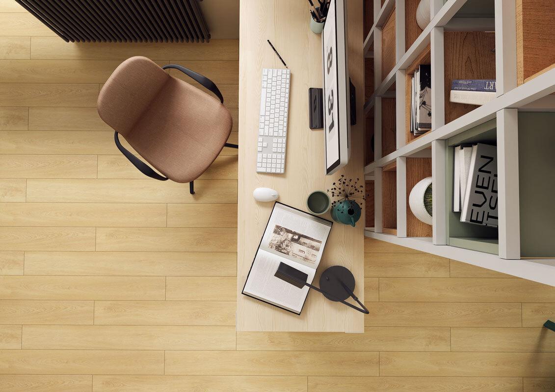 Ламинат Kronopol Aurum Dolce Aqua Дуб Лимончелло Limoncello Oak D40114 1380×157×8 фото в интерьере