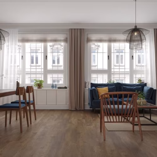 Кварцвиниловая плитка Alpine Floor клеевая Easy Line Дуб Гоен ЕСО 3-45 1219,2×184,15×3