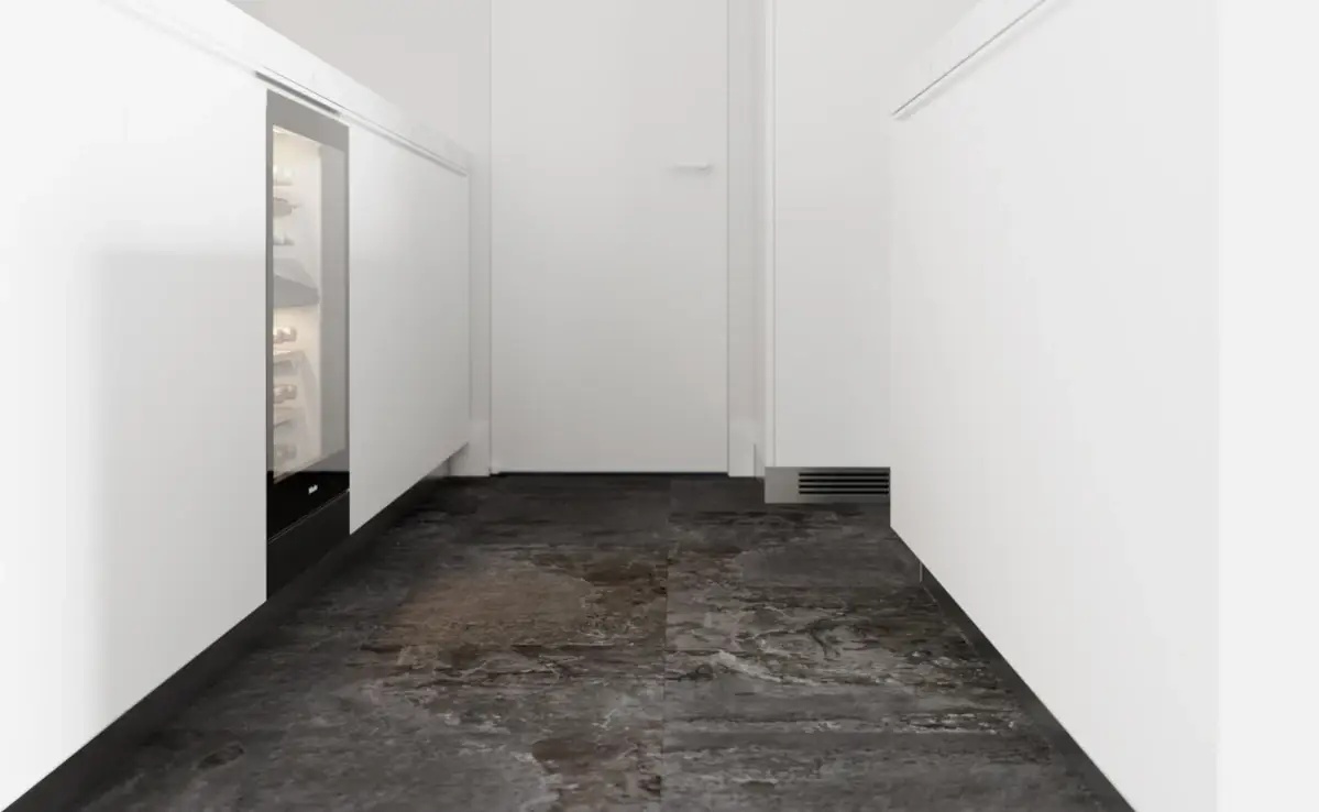 Кварцвиниловая плитка Vinilam клеевая Ceramo Stone Glue Перуанский Камень 91908 950×475×2,5 фото в интерьере