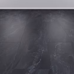 Кварцвиниловая плитка Vinilam клеевая Ceramo Stone Glue Неаполитанский Черный 91910 950×475×2,5