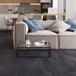 Кварцвиниловая плитка Vinilam клеевая Ceramo Stone Glue Неаполитанский Черный 91910 950×475×2,5