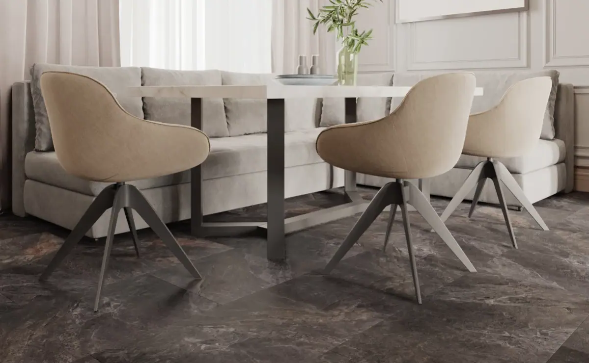 Кварцвиниловая плитка Vinilam клеевая Ceramo Stone Glue Персидский Камень 91911 950×475×2,5 фото в интерьере