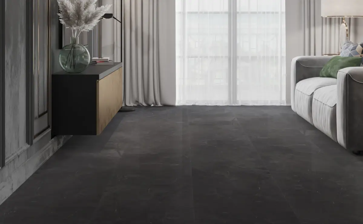 Кварцвиниловая плитка Vinilam клеевая Ceramo Stone Glue Аргентинский Камень 91912 950×475×2,5 фото в интерьере