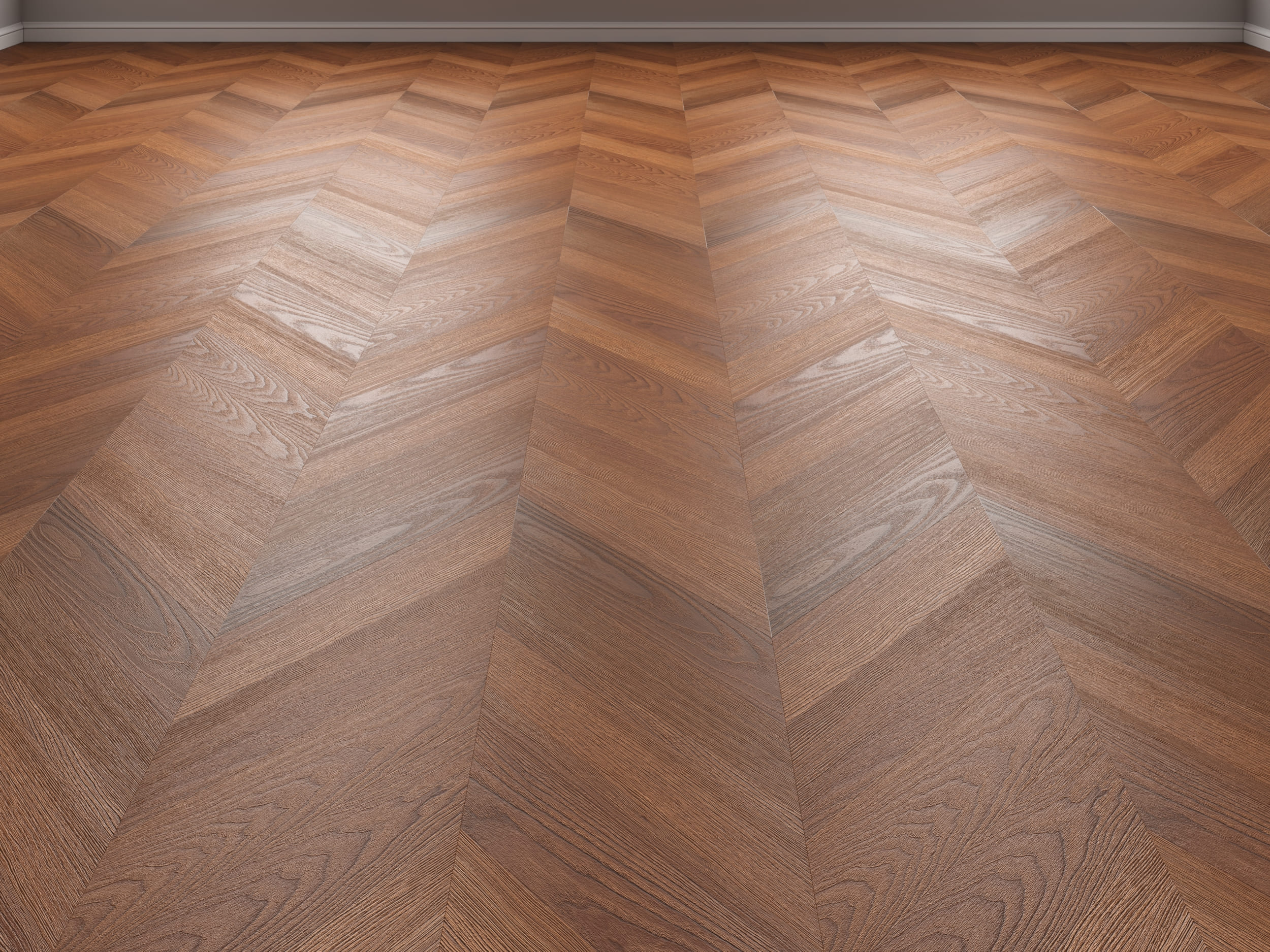 Кварцвиниловая плитка Vinilam клеевая Parquet Chevron Glue Шеврон Плезир I1651102 французская елка 690×115×2,5 фото в интерьере