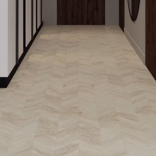 Кварцвиниловая плитка Vinilam клеевая Parquet Chevron Glue Шеврон Бриссак RI4777CL7 французская елка 690×115×2,5