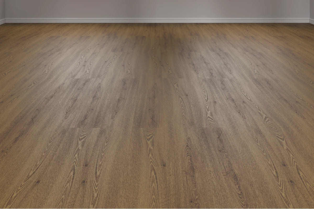 Кварцвиниловая плитка Vinilam замковая Click Дуб Любек 8873-EIR 1220×181×3,7 фото в интерьере