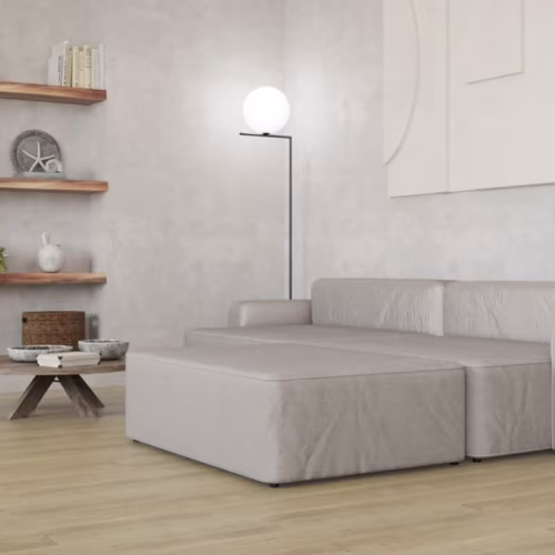 Кварцвиниловая плитка Vinilam замковая Click Дуб Шверин 8897 1220×181×3,7