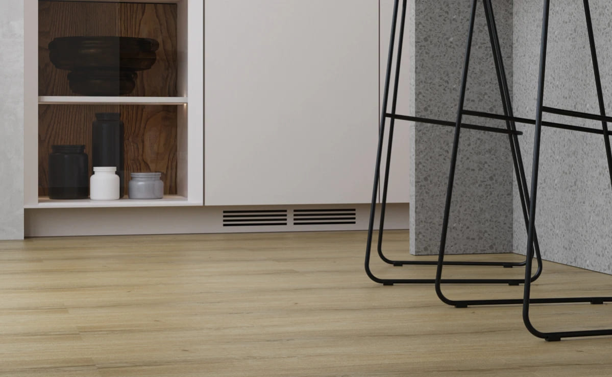 Кварцвиниловая плитка Vinilam клеевая Glue Дуб Шверин 8897 1228×188×2,5 фото в интерьере