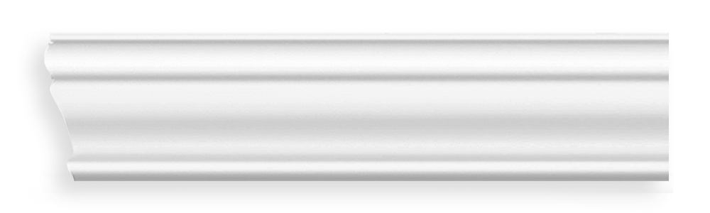 Потолочный плинтус под покраску Decomaster Дюропрофиль D152ДМ 2000×25×85