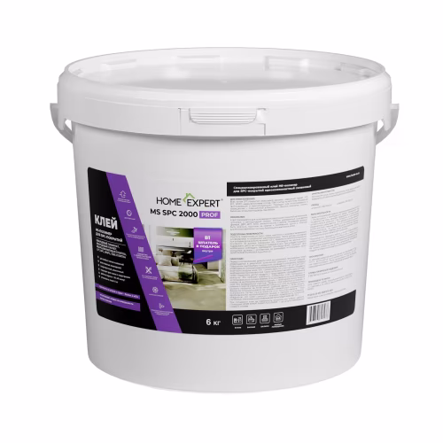 Клей для винилового пола Home Expert MS SPC 2000 PROF MS-полимерный 6 кг