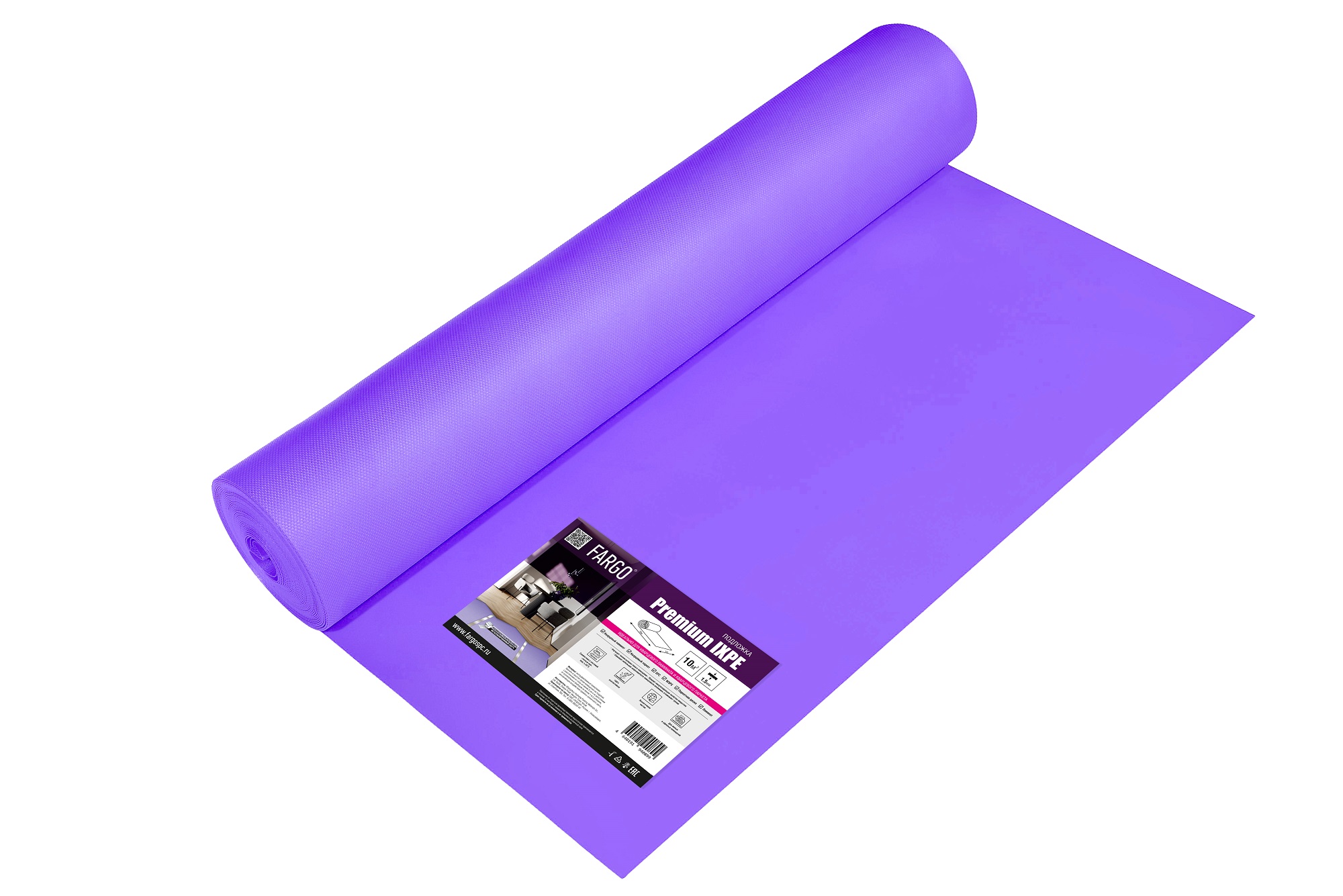 Подложка Fargo Premium IXPE для виниловых полов 1,5 мм