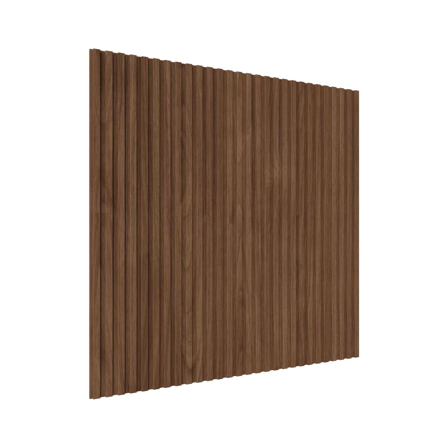 МДФ стеновая панель Ликорн Полосы Орех темный 500×500×8