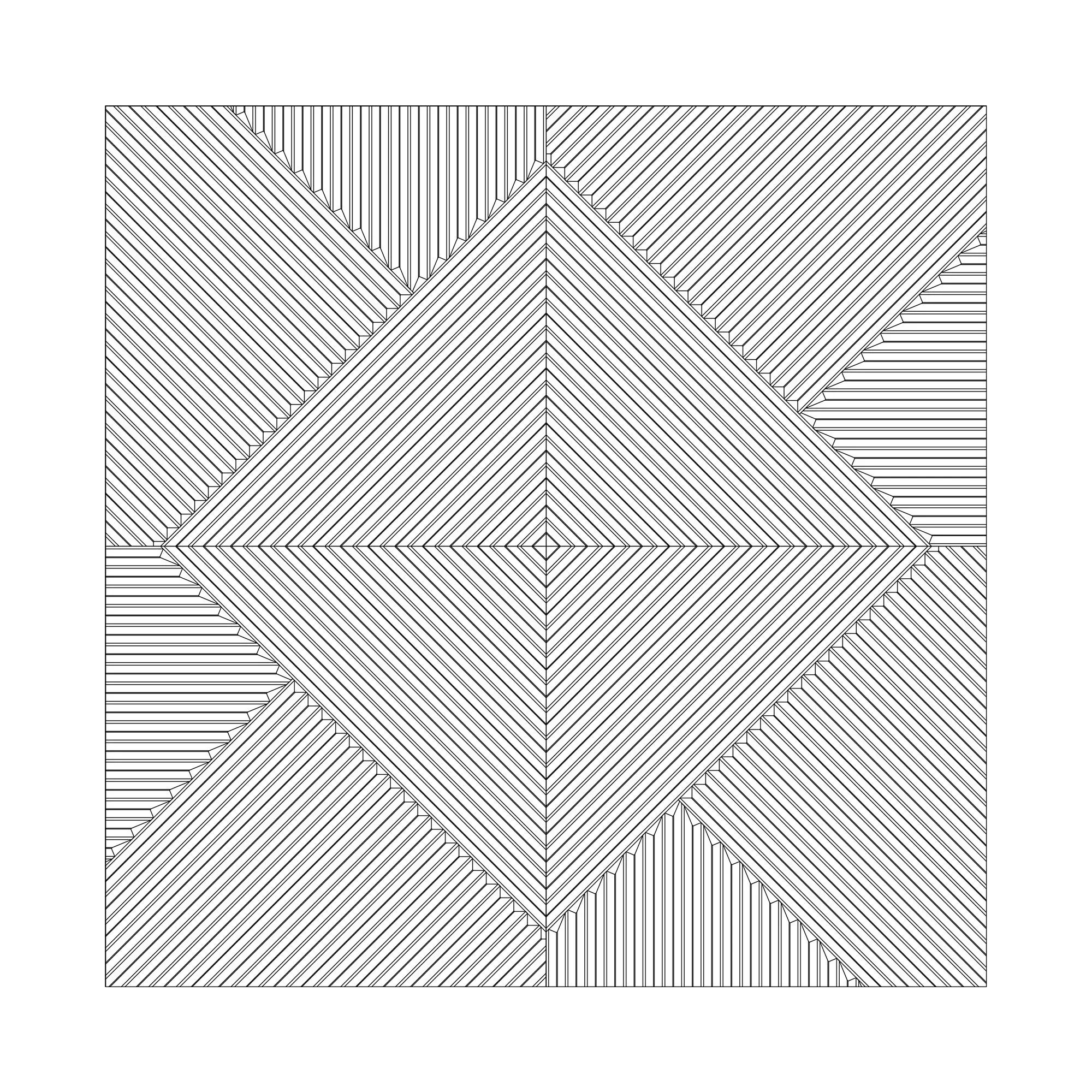МДФ стеновая панель Ликорн Пирамида Орех темный 500×500×8