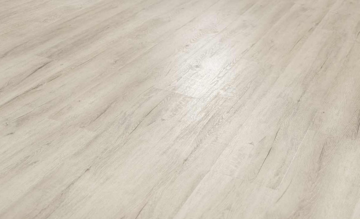 Кварцвиниловый SPC ламинат Vinilam Ceramo Cork Дуб Цюрих 8875-EIR 1520×225×8 фото в интерьере