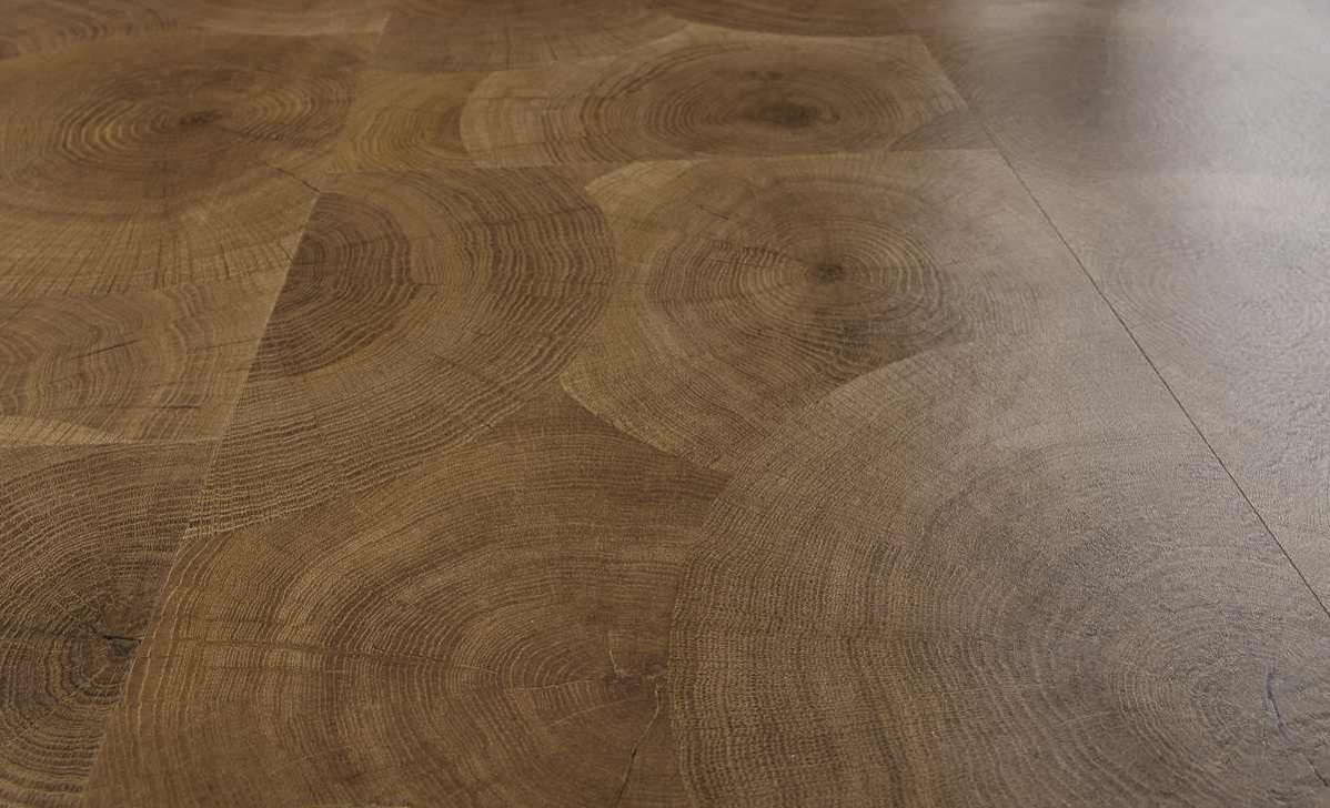 Кварцвиниловый SPC ламинат Vinilam Ceramo Stone Дуб Натуральный 61601 940×470×8 фото в интерьере