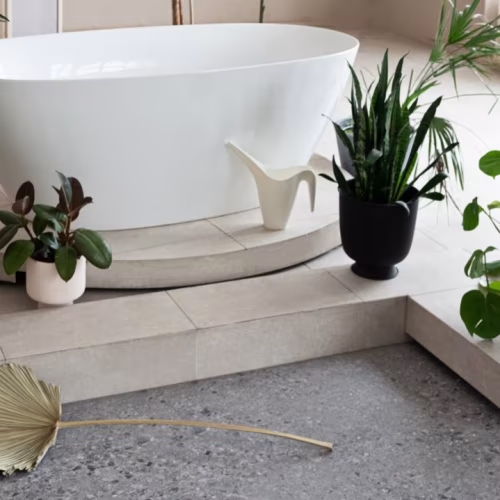 Кварцвиниловый SPC ламинат Vinilam Ceramo Stone Терраццо 71613 940×470×8